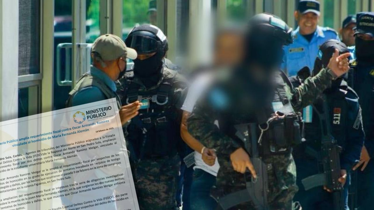 Amplían requerimiento contra Óscar Armando Ramírez por caso de María Fernanda Alemán