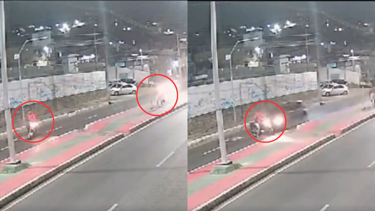 Vídeo: Motociclista murió atropellado por querer hacer un giro prohibido