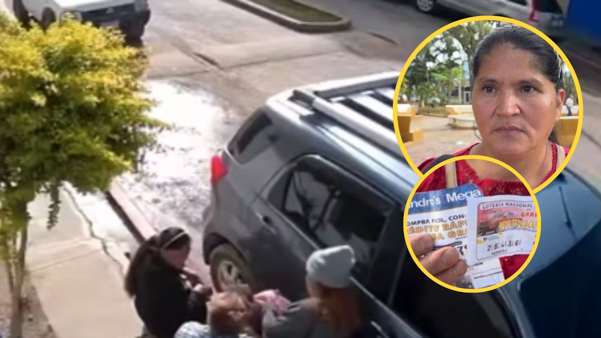 Revelan video: estafan a humilde hondureña y le quitan 27 mil lempiras