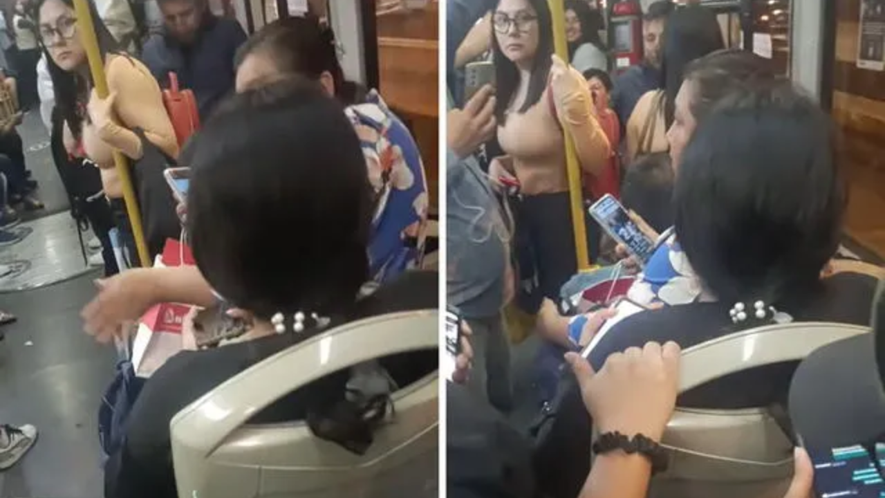 Video: Mujeres se van a los golpes por un asiento en el transporte público