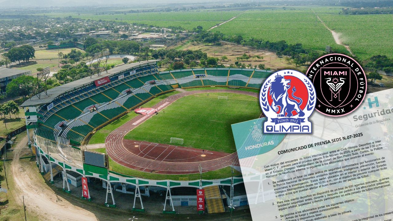 Policía anuncia medidas de seguridad para duelo entre Olimpia e Inter Miami