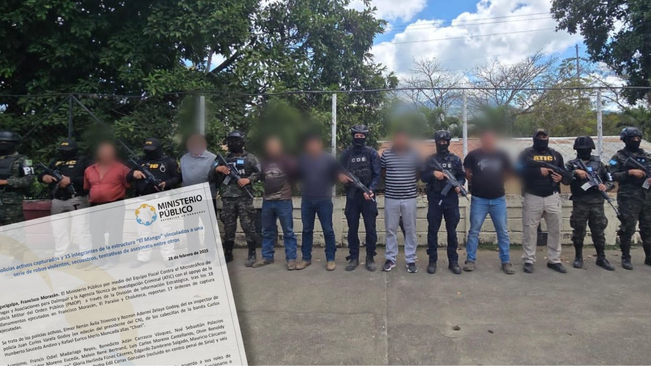 Capturan a dos policías activos y un expolicía en operación AEGIS