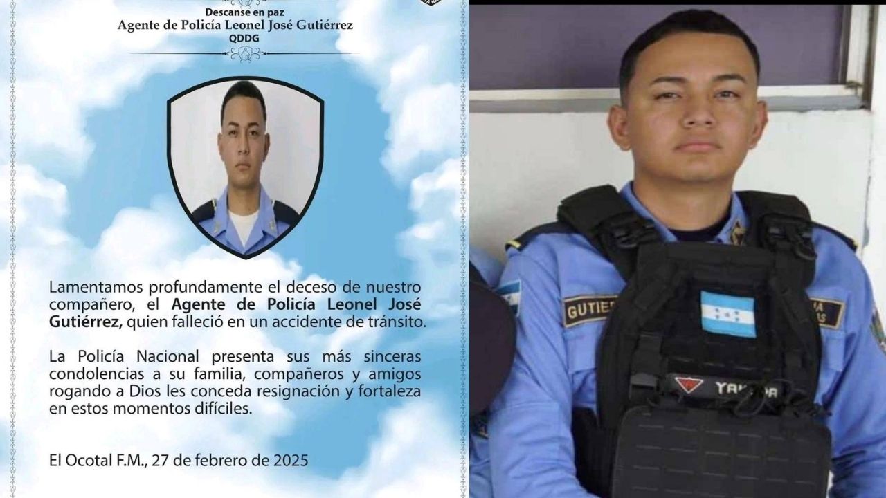 Madre de policía hondureño llora su muerte y relata cómo fueron sus últimos momentos