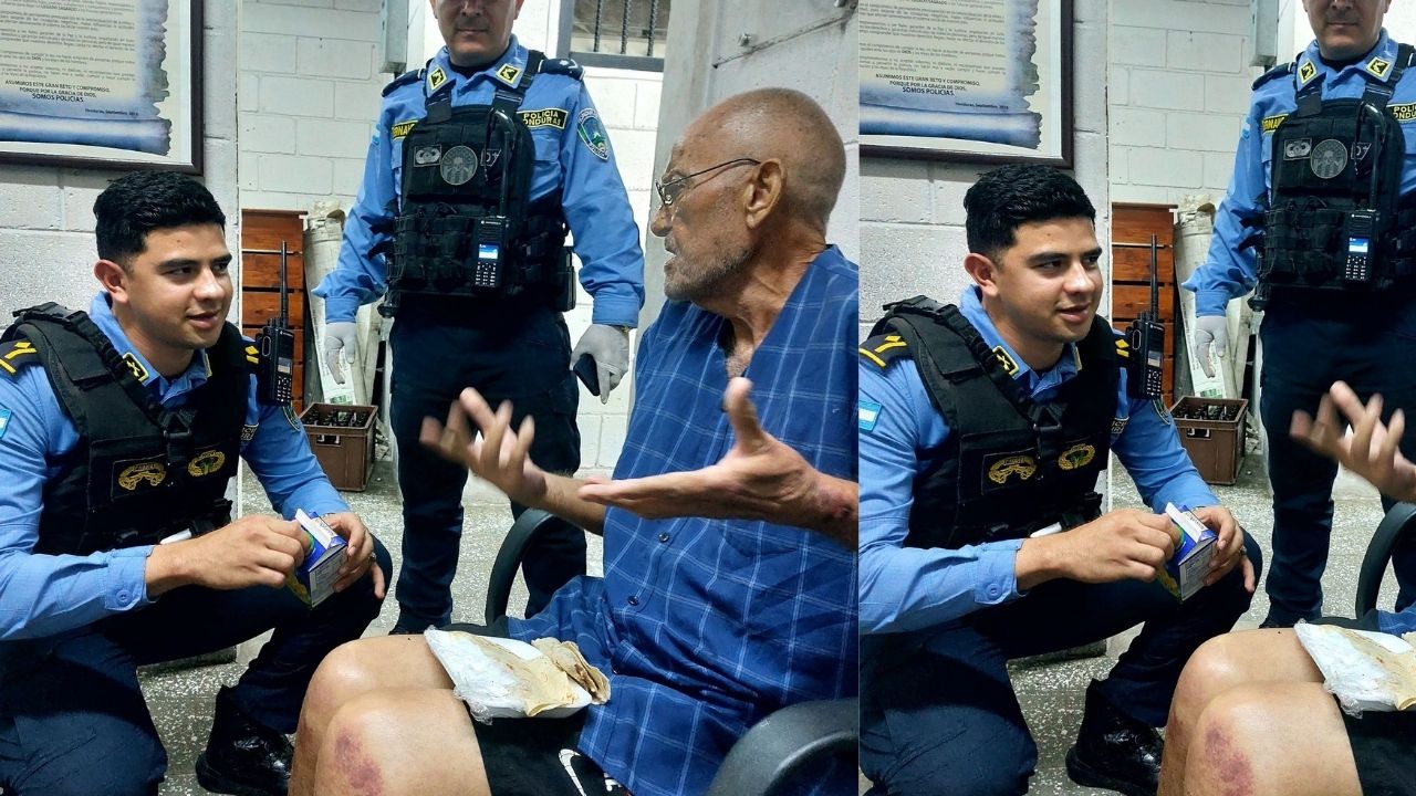'Le curaron las heridas': policías hondureños asisten a estadounidense tras abandono de su familia