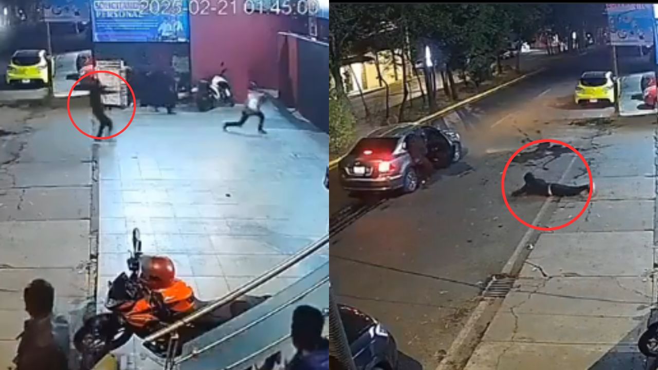 Graban a sicario arrastrándose para huir luego de herir a sus víctimas