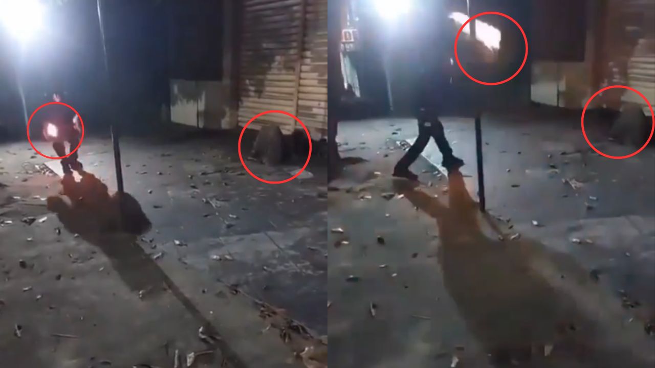 Graban a sujetos prendiendo fuego a un hombre en situación de calle