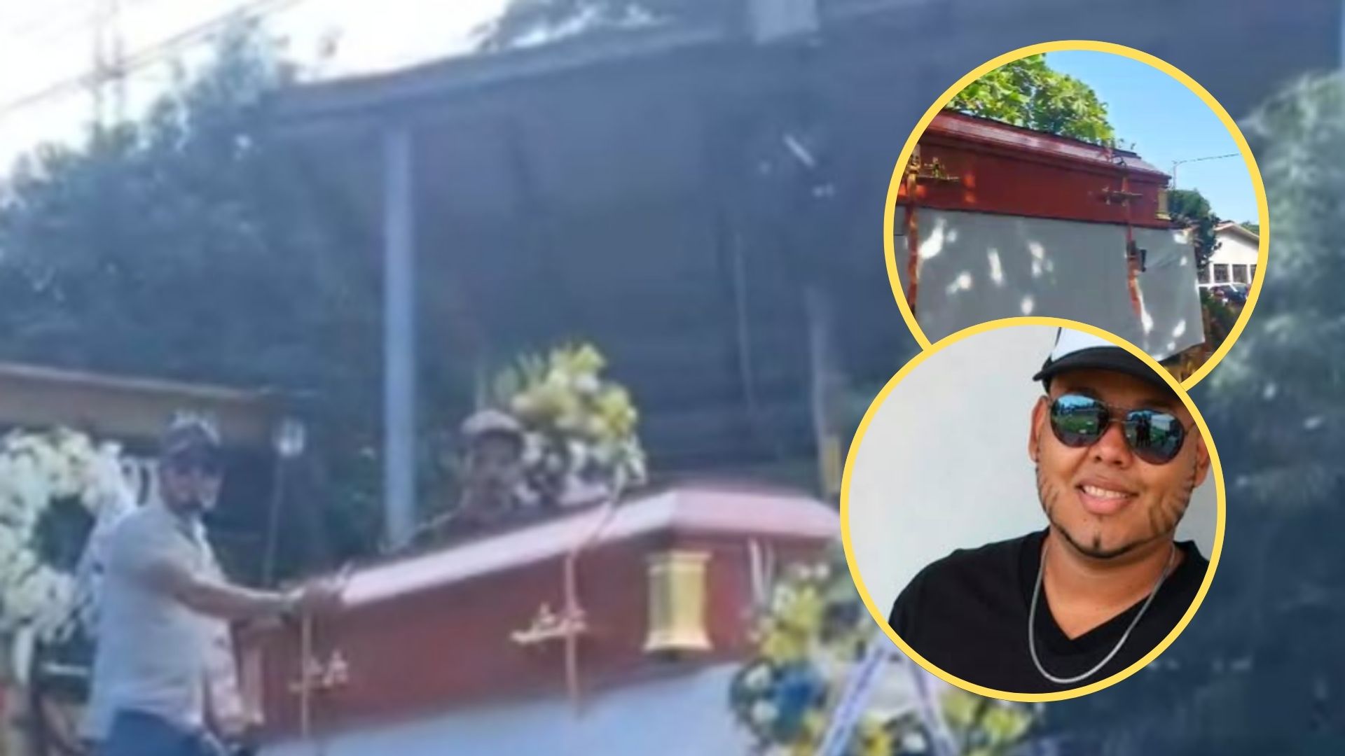 Sobre su tractor: así fue emotiva despedida de transportista que murió en El Progreso