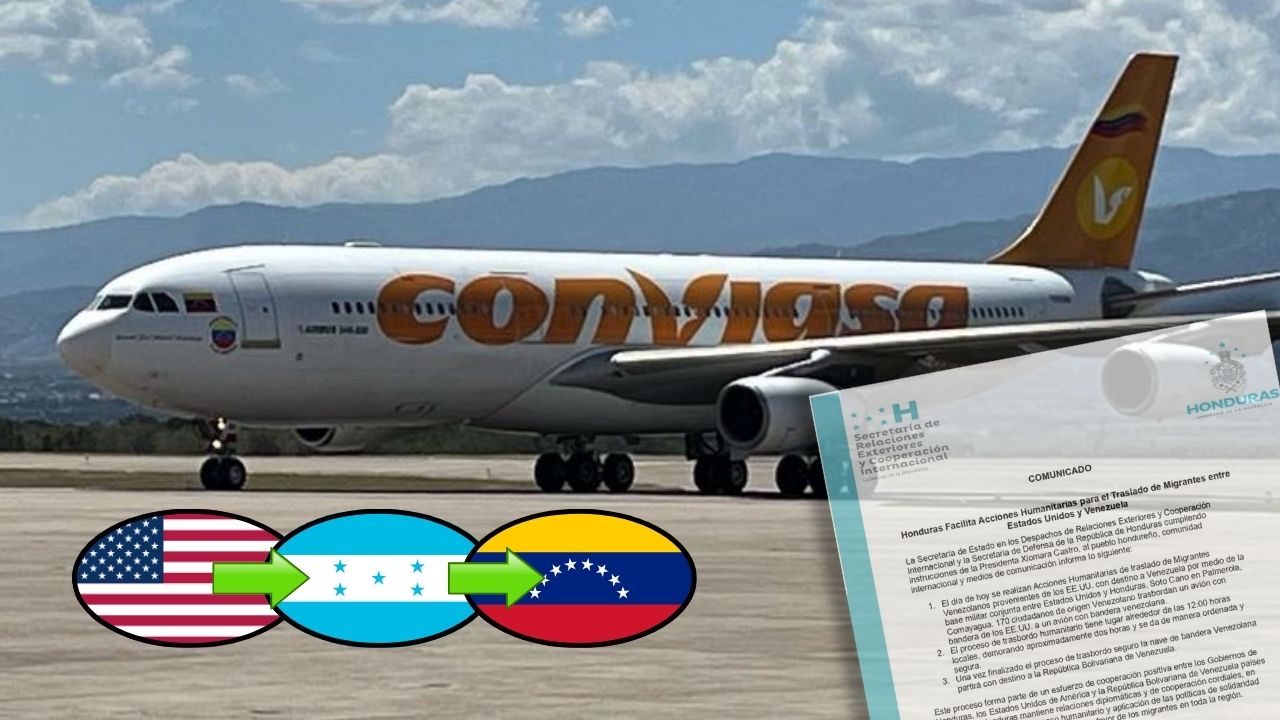 Honduras coopera en traslado de migrantes entre EE. UU. y Venezuela