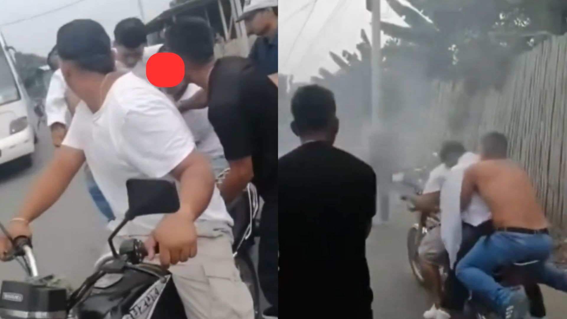 Jóvenes sacan del ataúd a su amigo y lo llevan a dar un último paseo en motocicleta