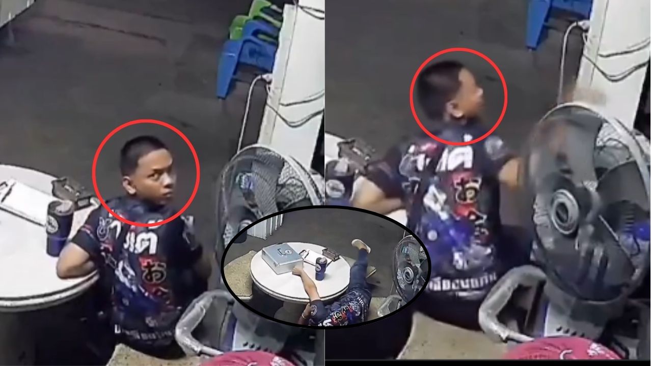 Vídeo: joven voltea a ver una cámara y sufre extraño ataque