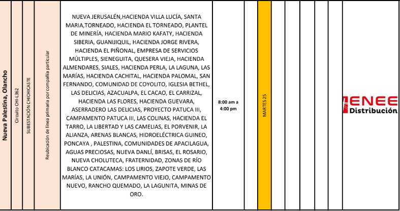 Lista de colonias que no tendrán luz pasado mañana