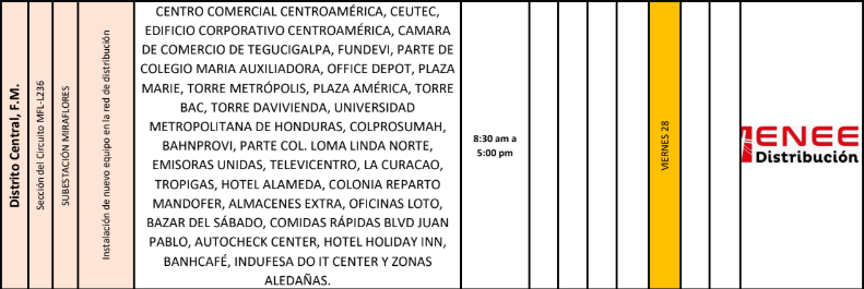 Lista de colonias que no tendrán luz pasado mañana
