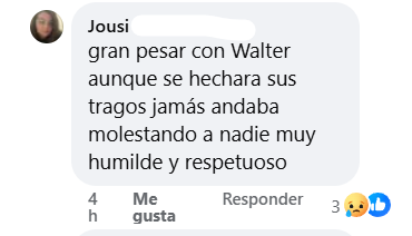 Captura de pantalla del comentario