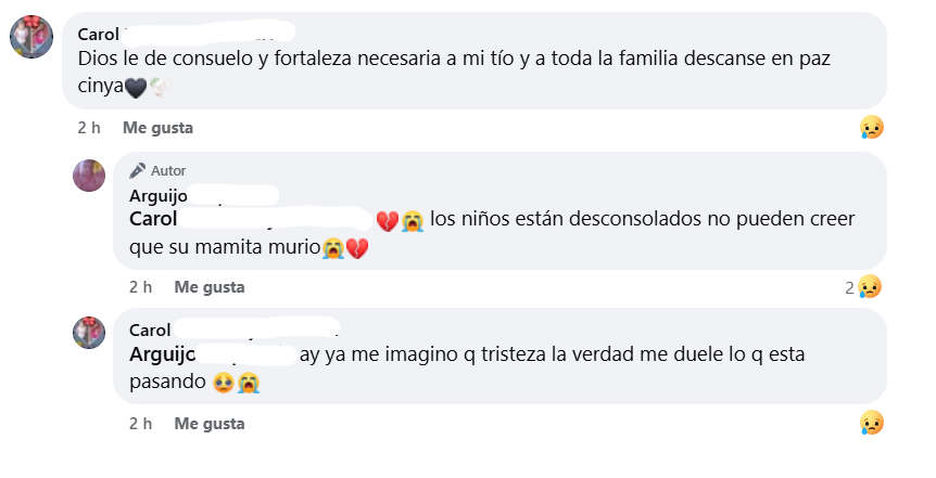 Captura de pantalla de los comentarios