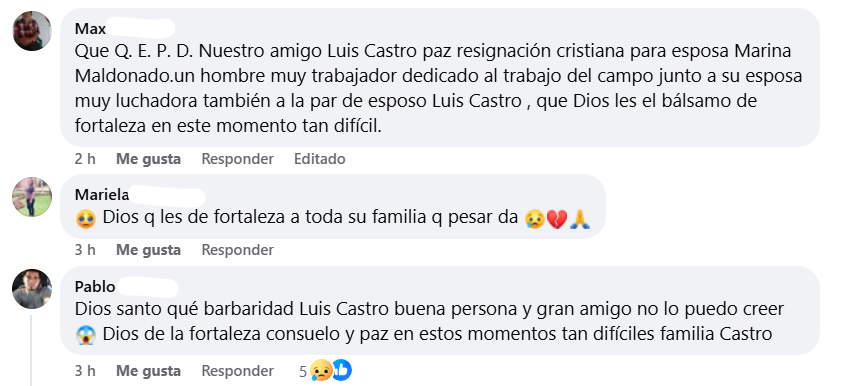 Captura de pantalla de los comentarios