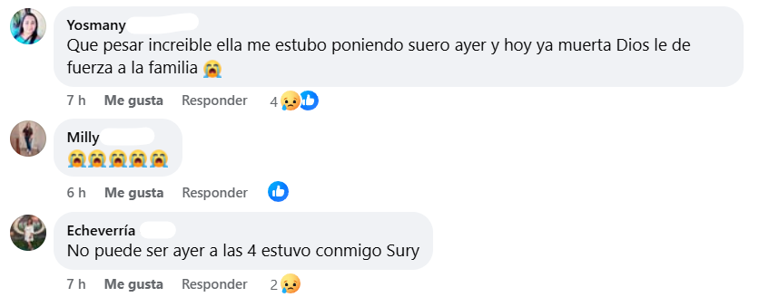 Captura de pantalla de los comentarios