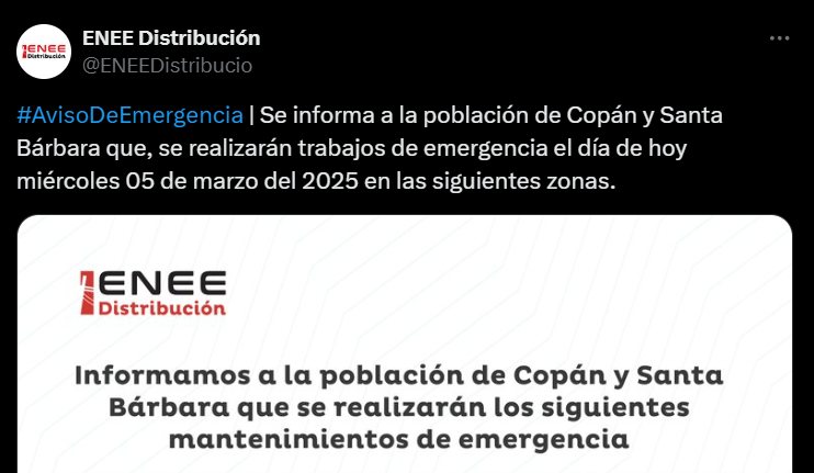 Captura de pantalla de una publicación