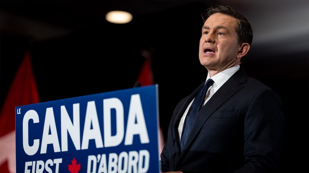 Pierre Poilievre hablando
