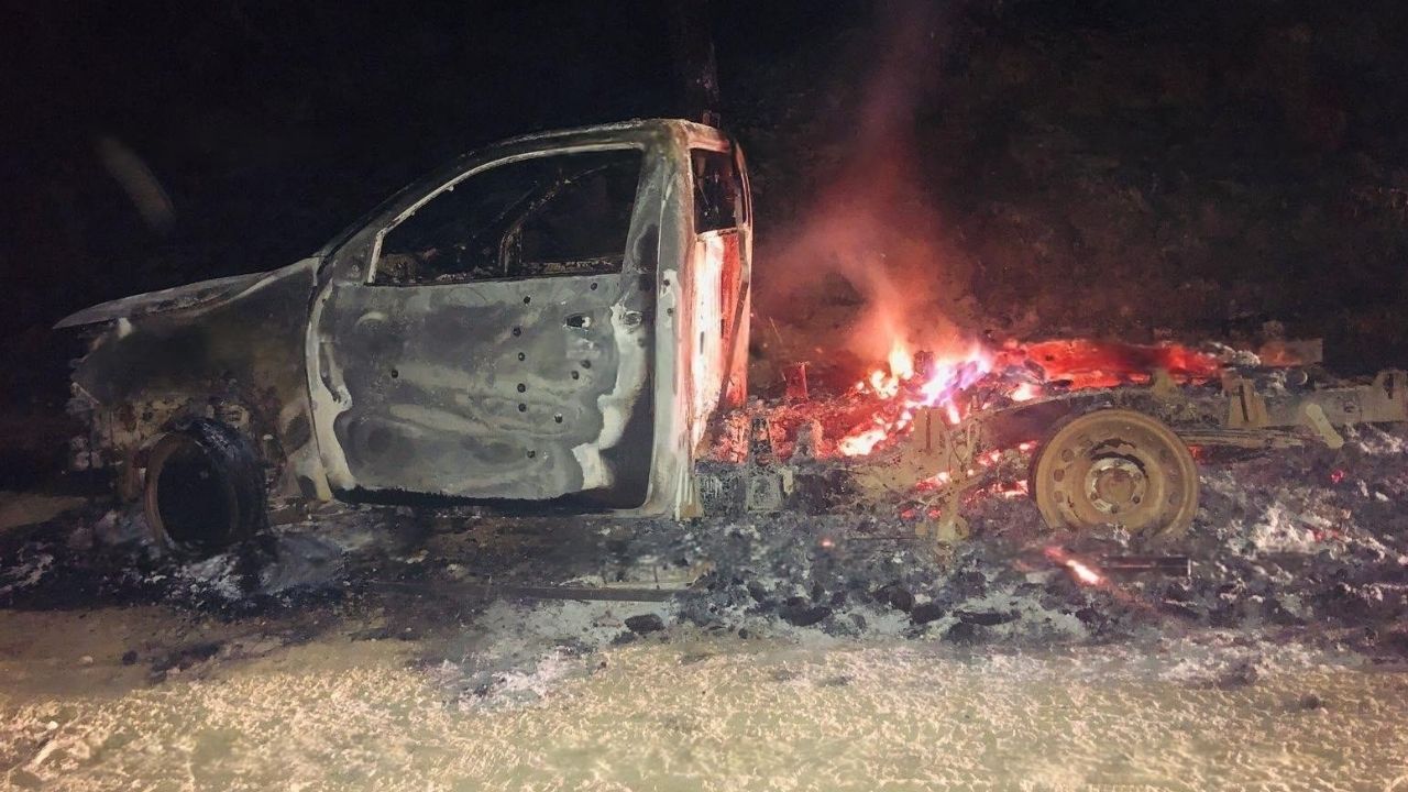 Hombre es emboscado y carbonizado dentro de su vehículo en Olancho: esto se sabe