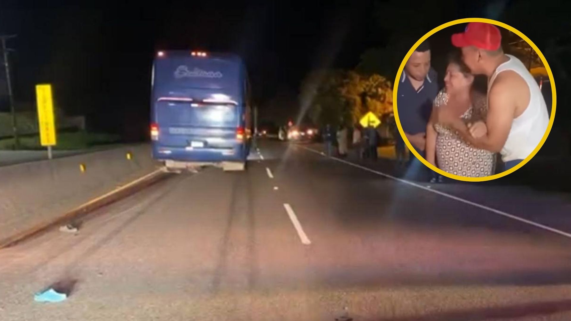 'Ay, mi nieto': abuela llora en escena de atropello de dos hombres en la CA-5