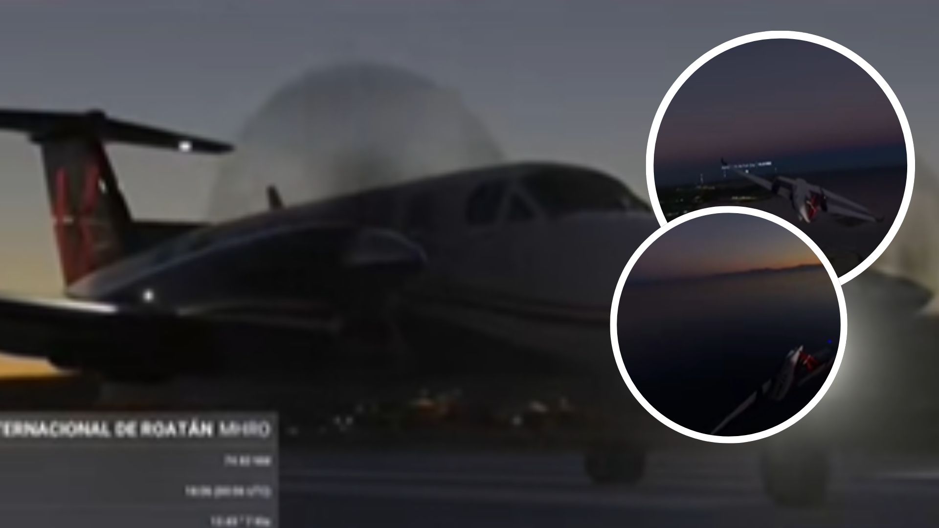 Recrean video de cómo ocurrió accidente aéreo en Roatán