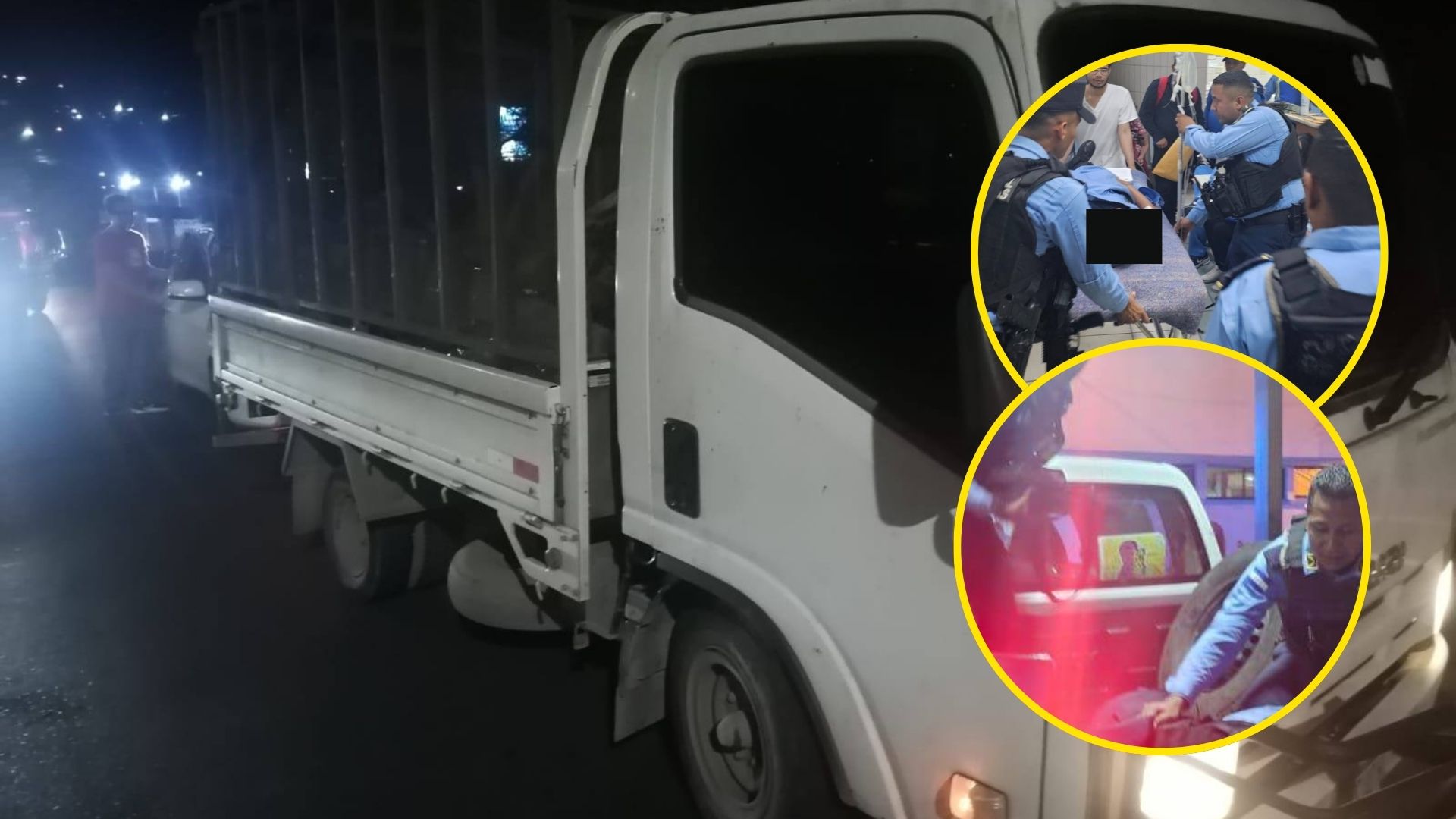 Así fue como conductor atropelló a agente policial en operativo en Tegucigalpa