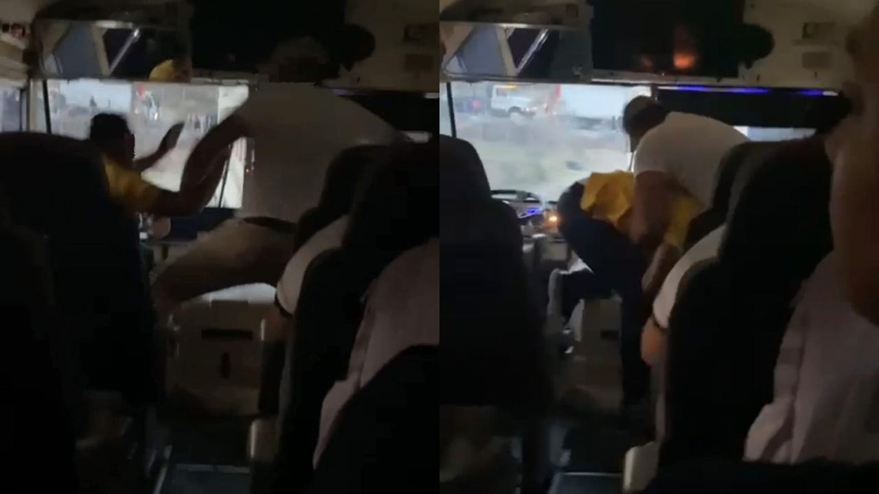 Sancionan a conductores que se fueron a los golpes en Comayagüela