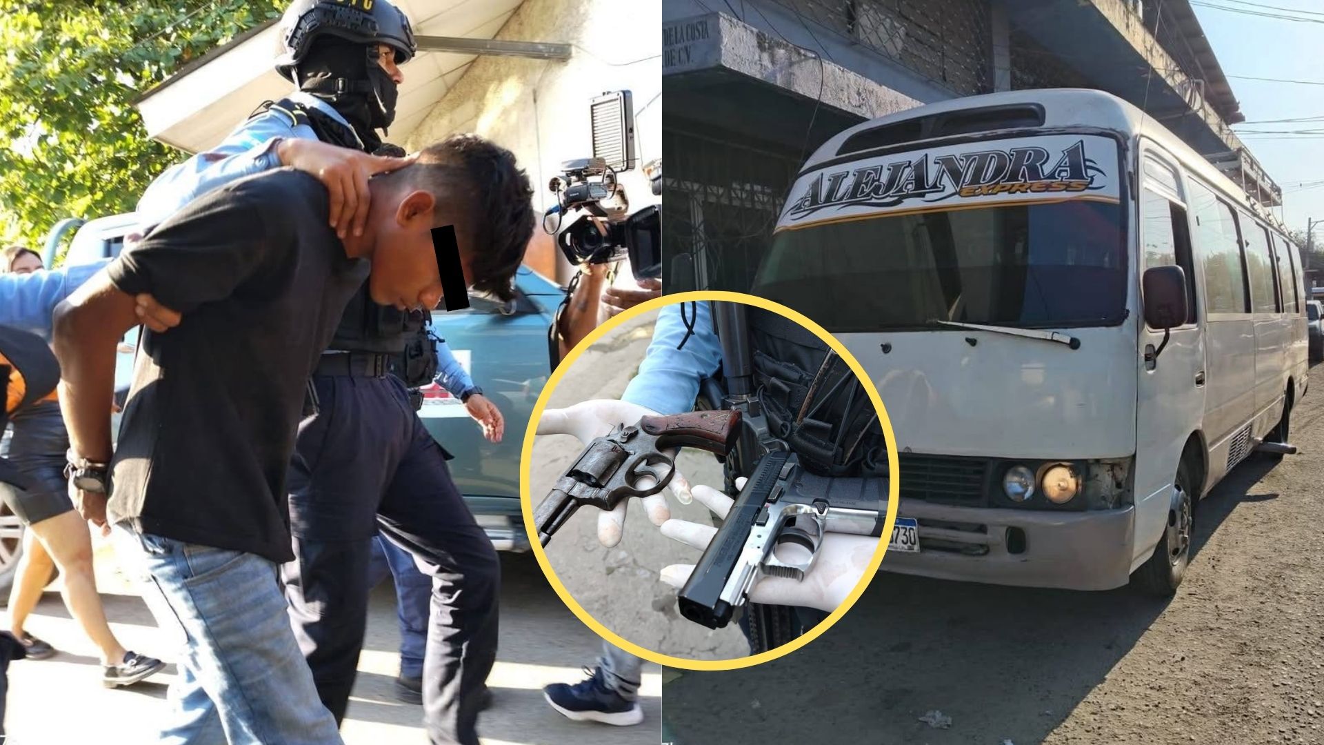 Policías frustran asalto en autobús y capturan a dos en La Lima