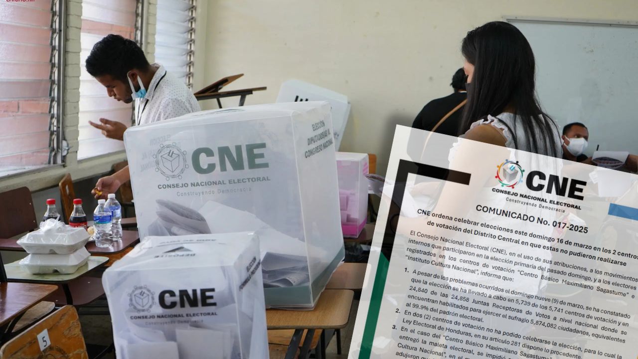 CNE reprograma elecciones primarias en lugares donde no se celebraron