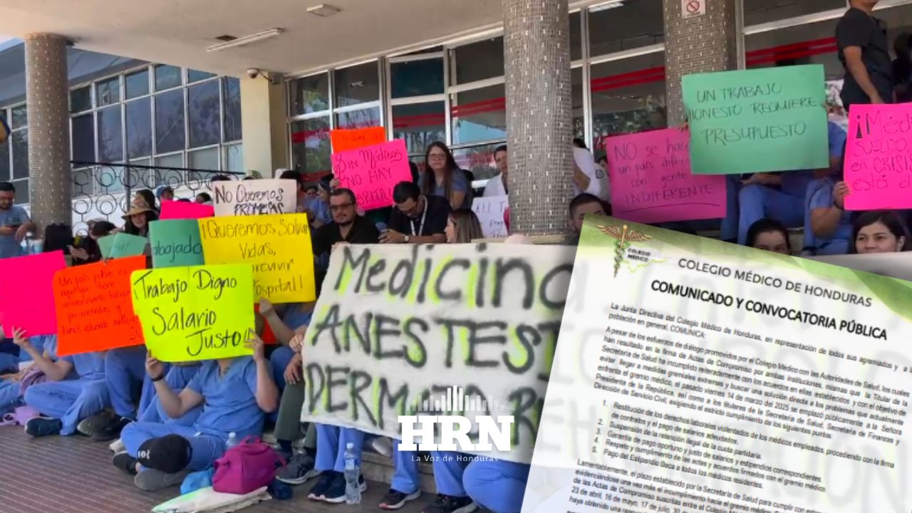 Colegio Médico convoca a paro de labores exigiendo pago de salarios