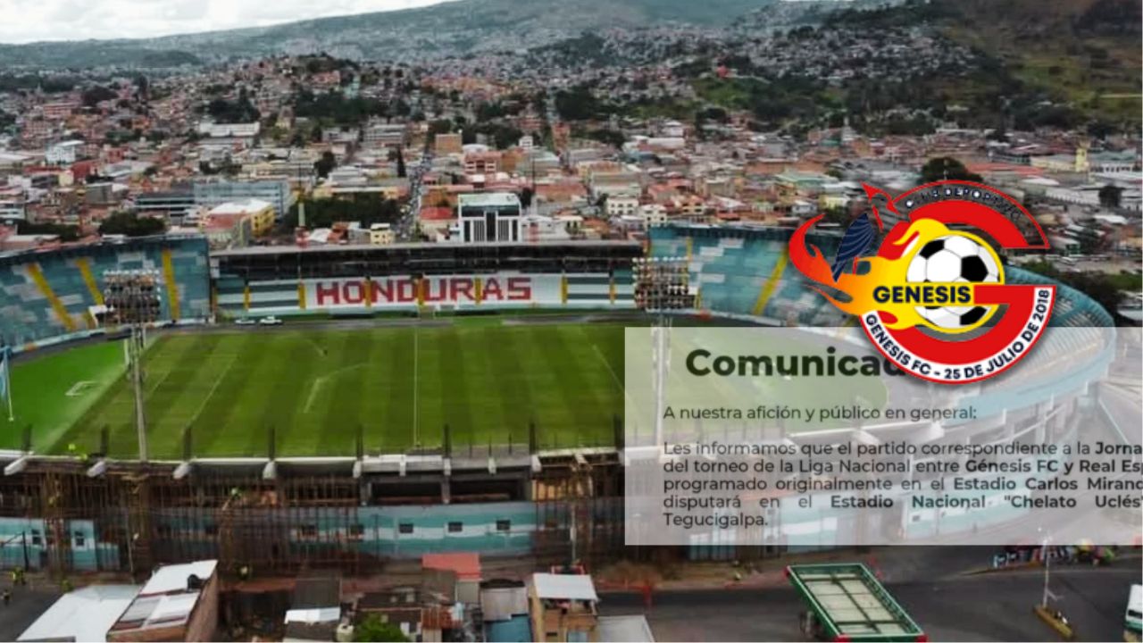 Génesis FC jugará de local en el 'Chelato Uclés' ante Real España por este motivo