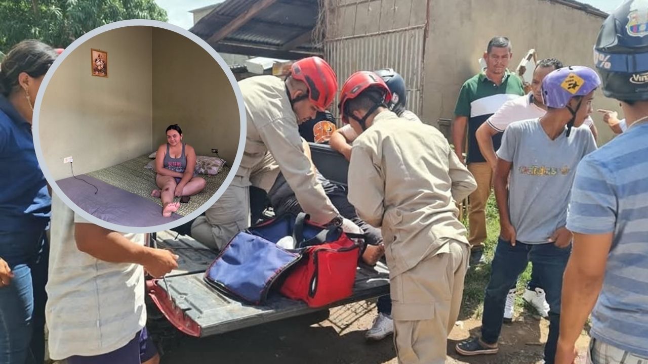 Joven atacada por pitbull en Olancho dice que corre el peligro de perder una pierna