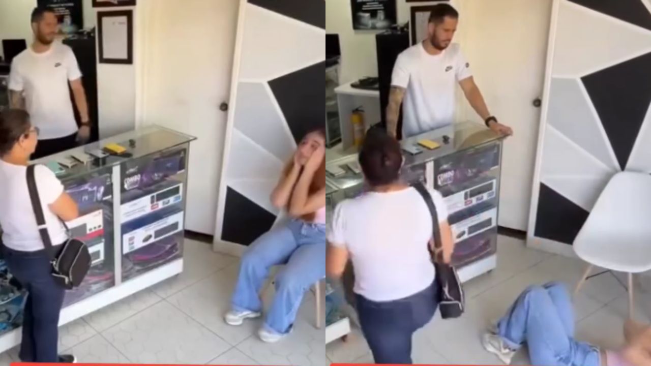 Joven hace berrinche a su madre porque no le compró el celular que quería