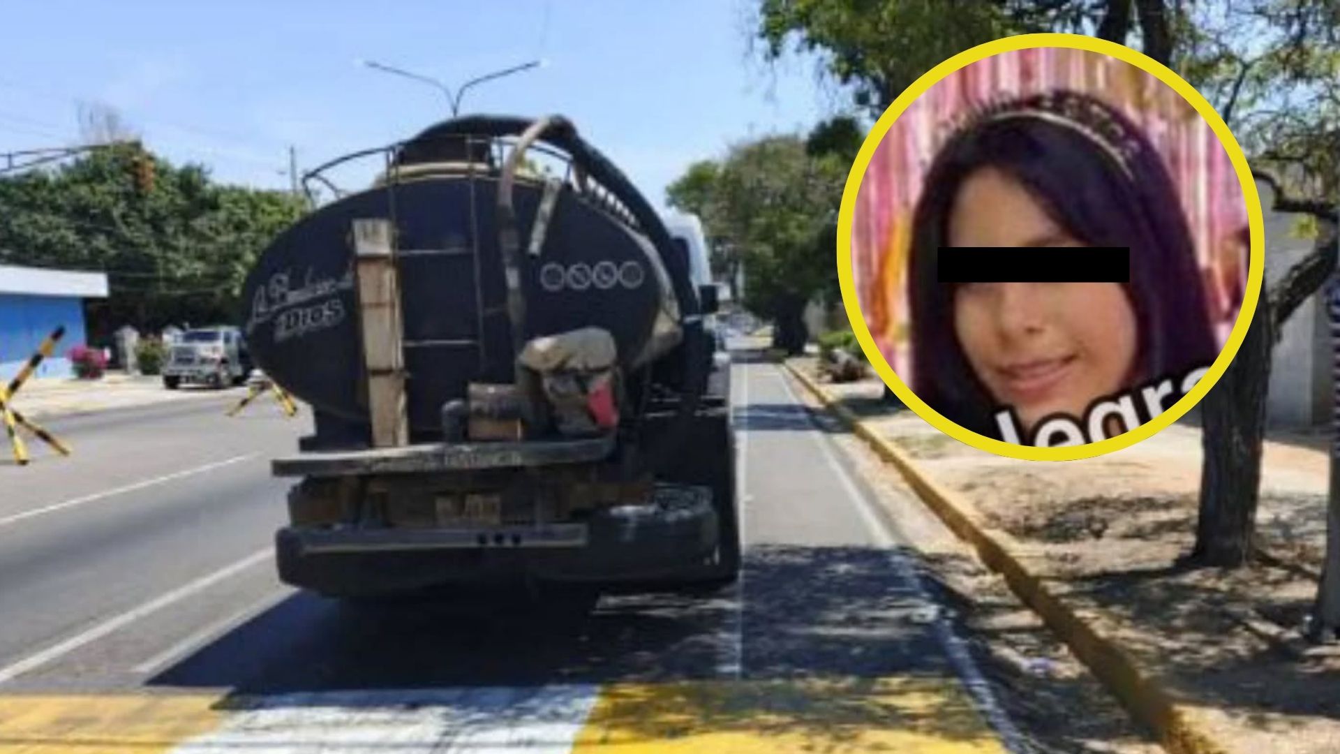 Adolescente se cae de moto y muere tras ser arrollada por un camión cisterna