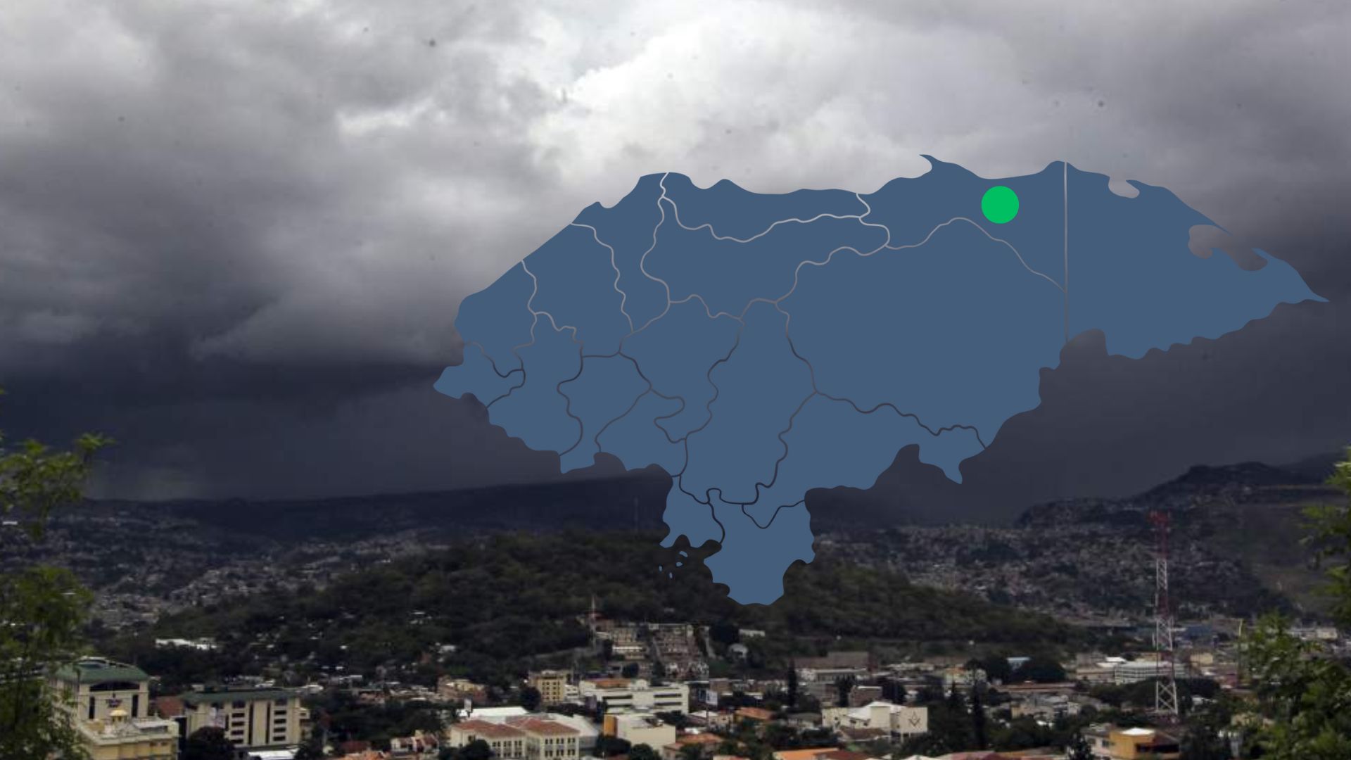 En alerta verde estos departamentos de Honduras por ingreso de frente frío