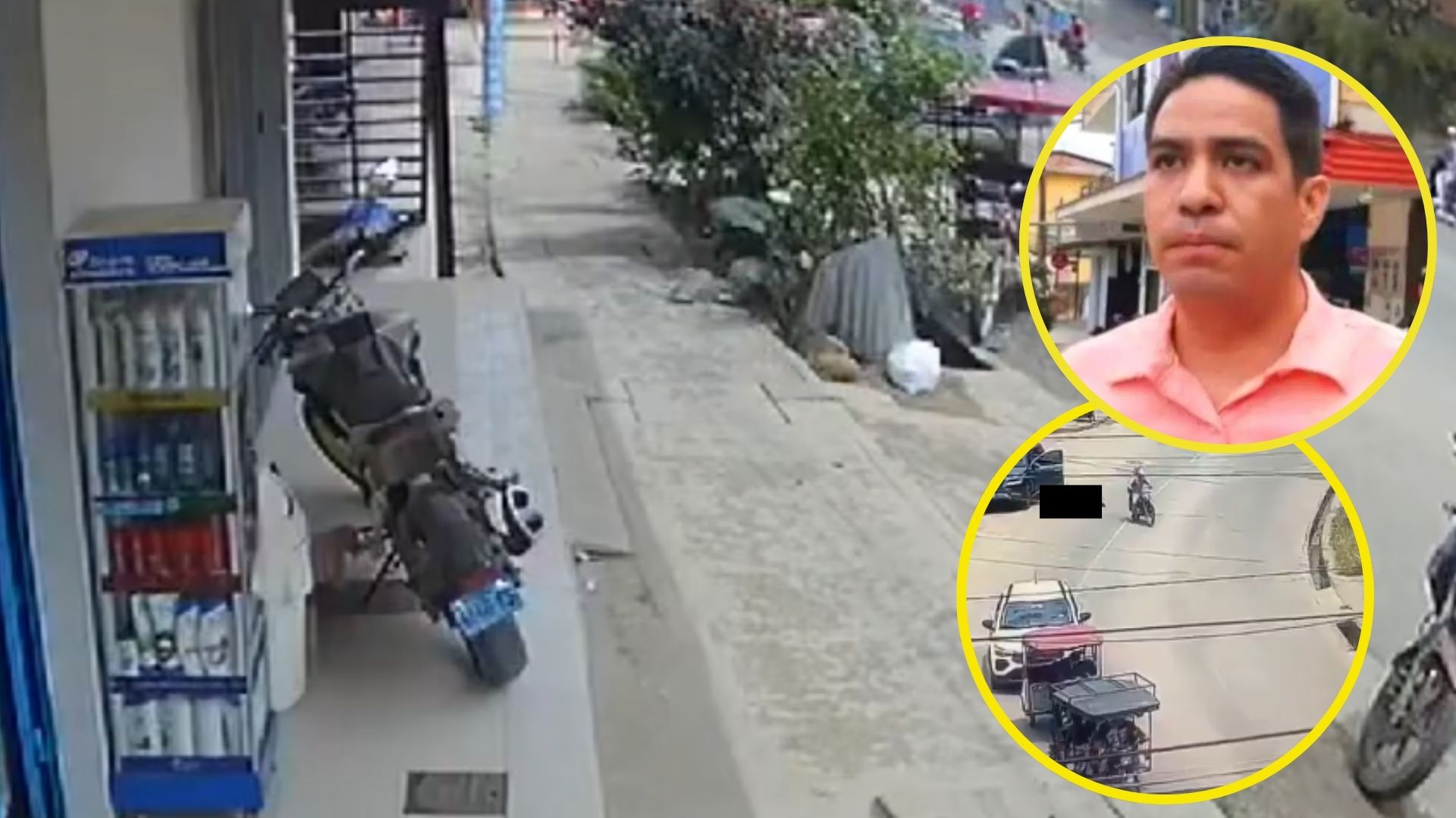 Cámara capta último momento en vida de abogado: sicarios lo acribillaron
