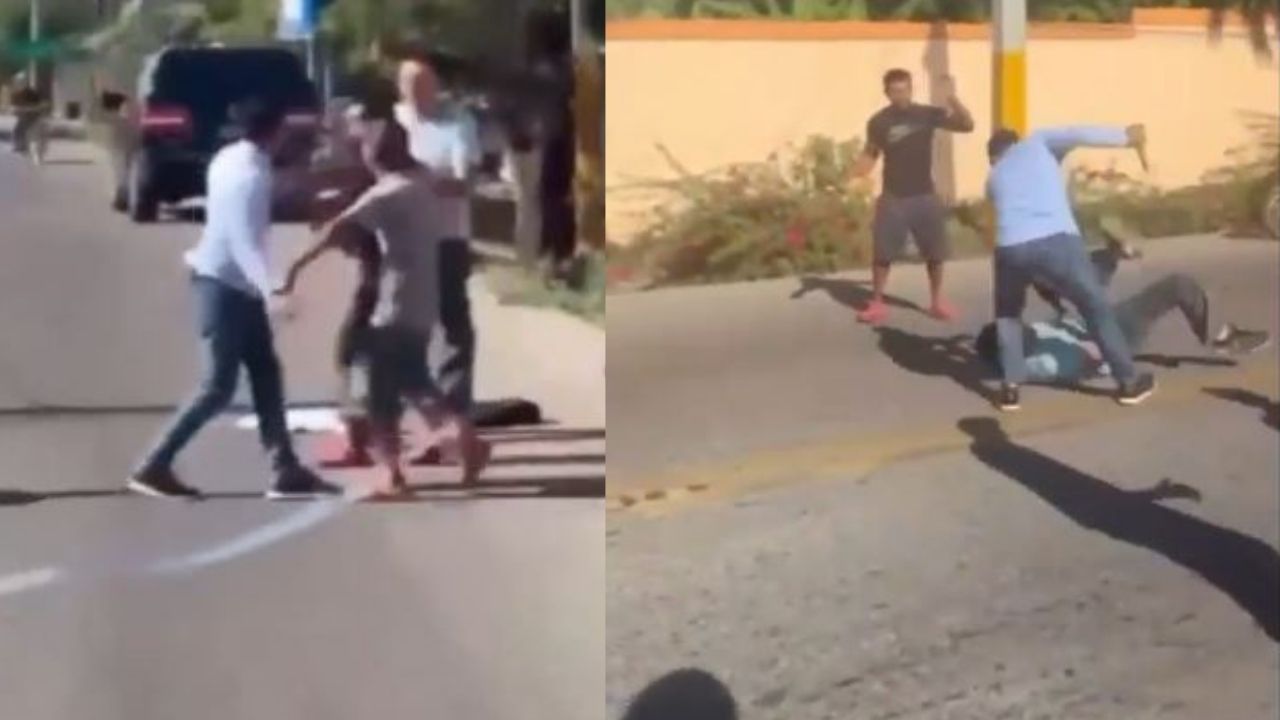 VIDEO: Motociclista apuñaló a conductor tras rozar sus vehículos en un incidente vial