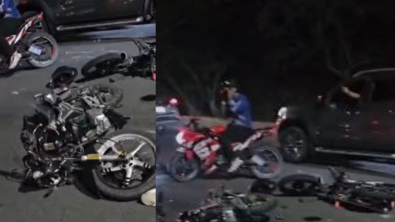 Al menos diez motociclistas heridos en piques en Tegucigalpa