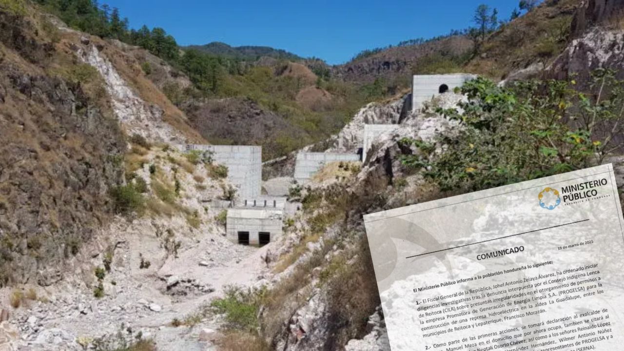 MP investiga presuntas irregularidades en represa hidroeléctrica de Reitoca