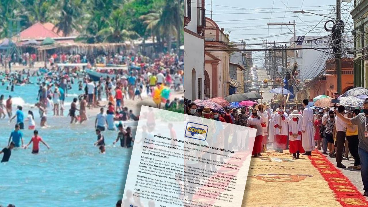 Así será feriado de Semana Santa en empresa privada, según el Cohep