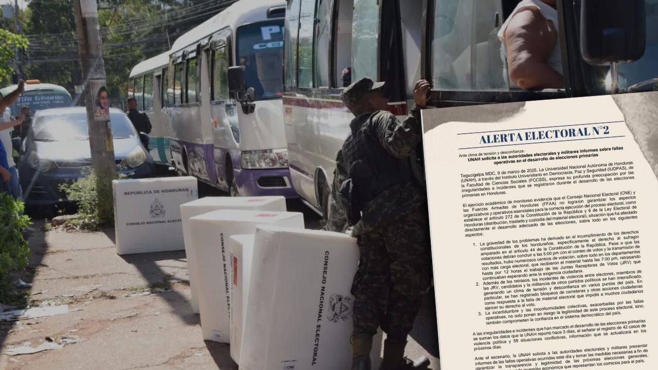 UNAH solicita a autoridades que presenten informe sobre fallas en primarias