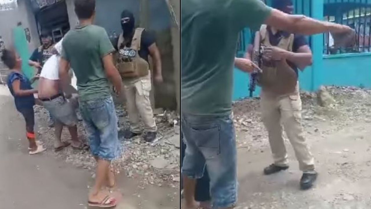 VIDEO: Vecinos de La Ceiba se enfrentan a la autoridad para evitar captura de sospechosos