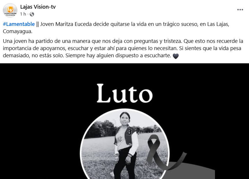 Captura de pantalla de la publicación