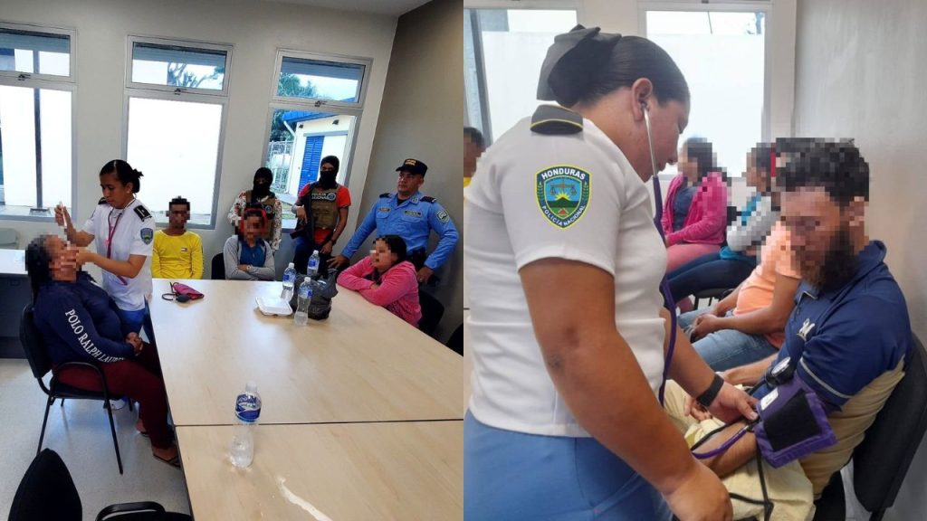 Los rescatados atendidos por las autoridades