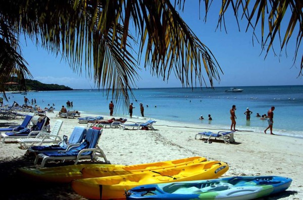 Personas en una playa