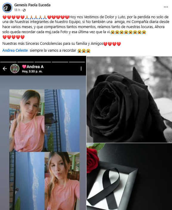 Captura de pantalla de la publicación