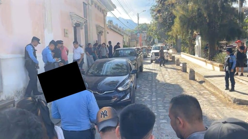 Lugar del hecho donde se ve el vehículo