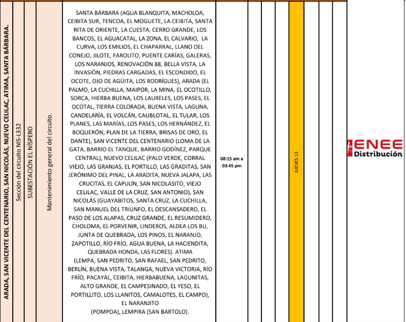 Lista de colonias que no tendrán luz pasado mañana