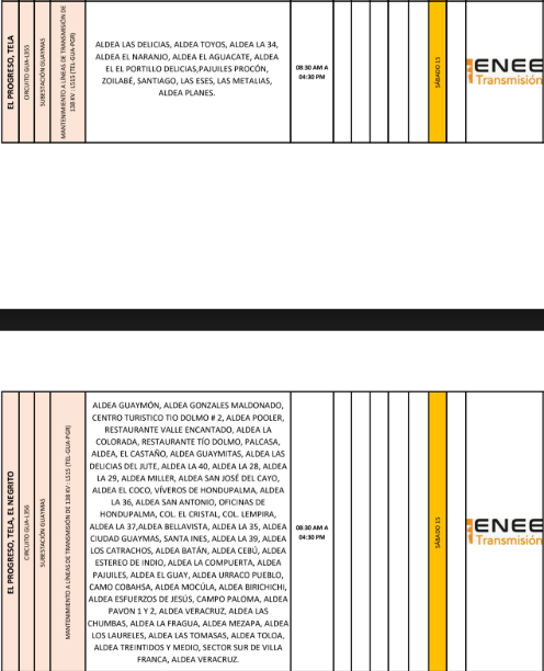Lista de colonias que no tendrán luz pasado mañana