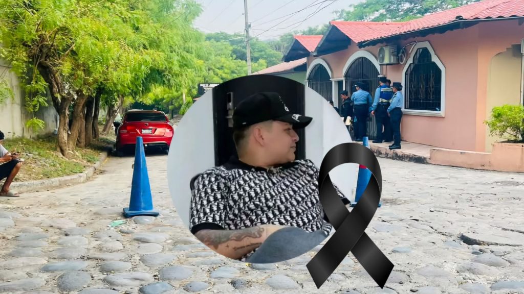 Foto inserta de Héctor Jiménez Ortiz sobre otra foto del lugar donde lo mataron. 